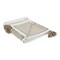Contemporary Home Living 60" Beige and Gray Rectangular Chevron Striped Cotton Throw